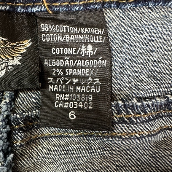 Harley Davidson Embroidered Jeans. Size 6 - Picture 13 of 14